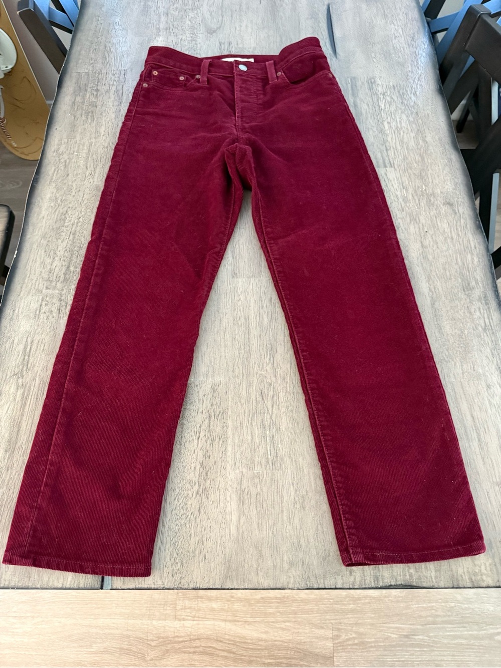 Vintage Capital E Wedgie Straight Corduroy Levis W26L26